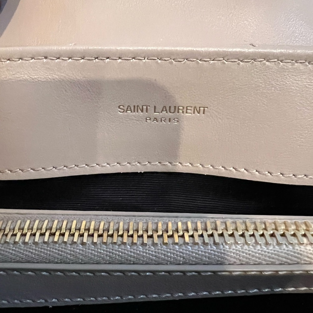 SOLD- Saint Laurent Small Loulou Dark Beige - Picture 9 of 15